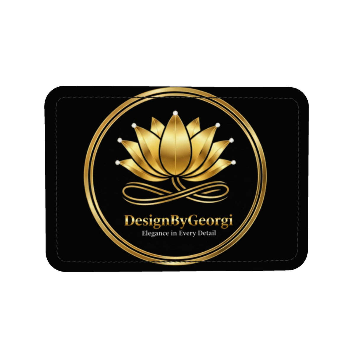 Square Hobo BagLuxury Leather Shoulder Bag – Gold Lotus & Infinity Des