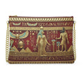 Crossbody Bag With Chain Pharaoh Red Leather Crossbody Bag | Isis