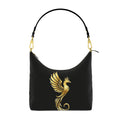 Square Hobo Bag Golden Bird Square Hobo Bag – Majestic Crowned Design