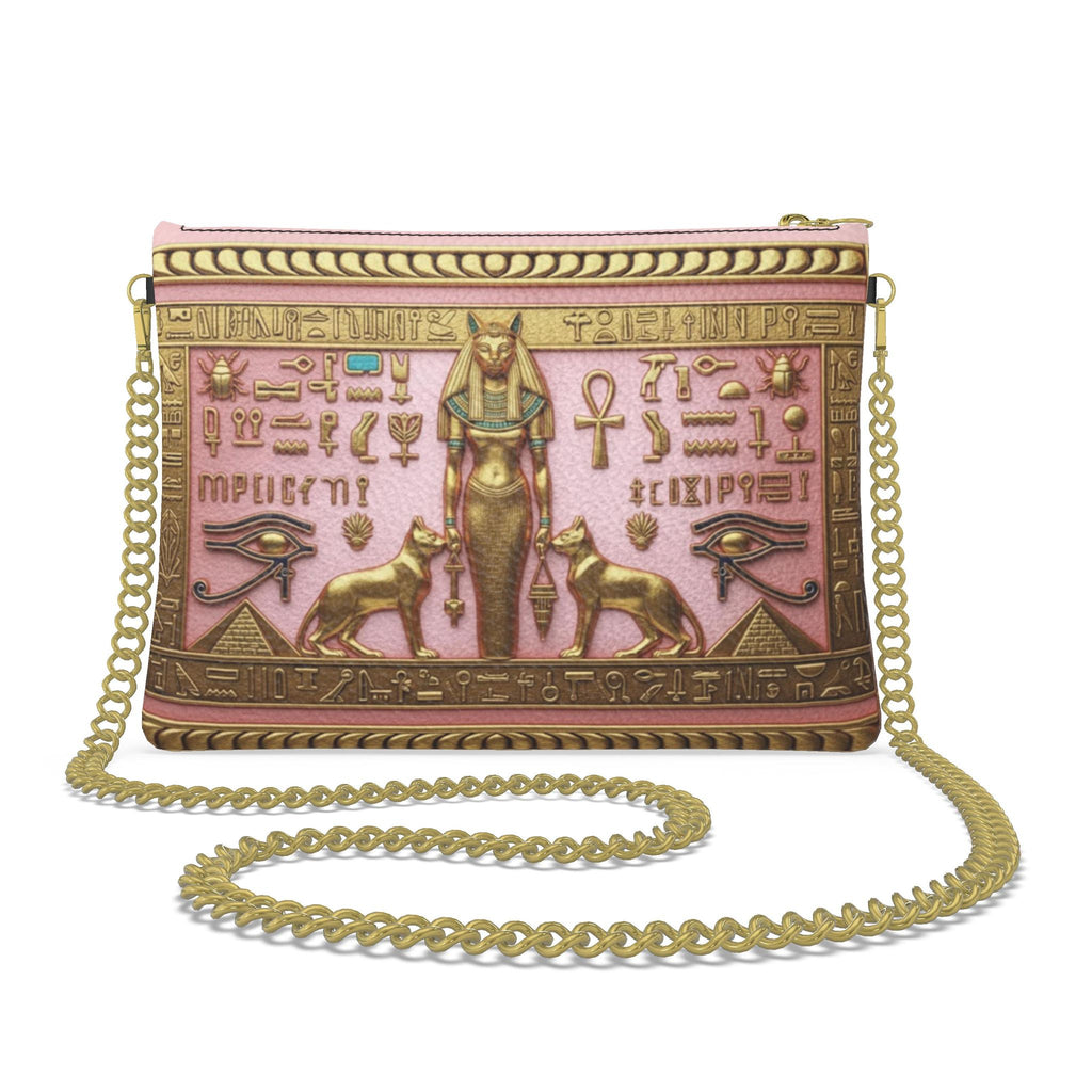 Crossbody Bag With Chain Pink Pastel Crossbody Bag – Egyptian Cats & G