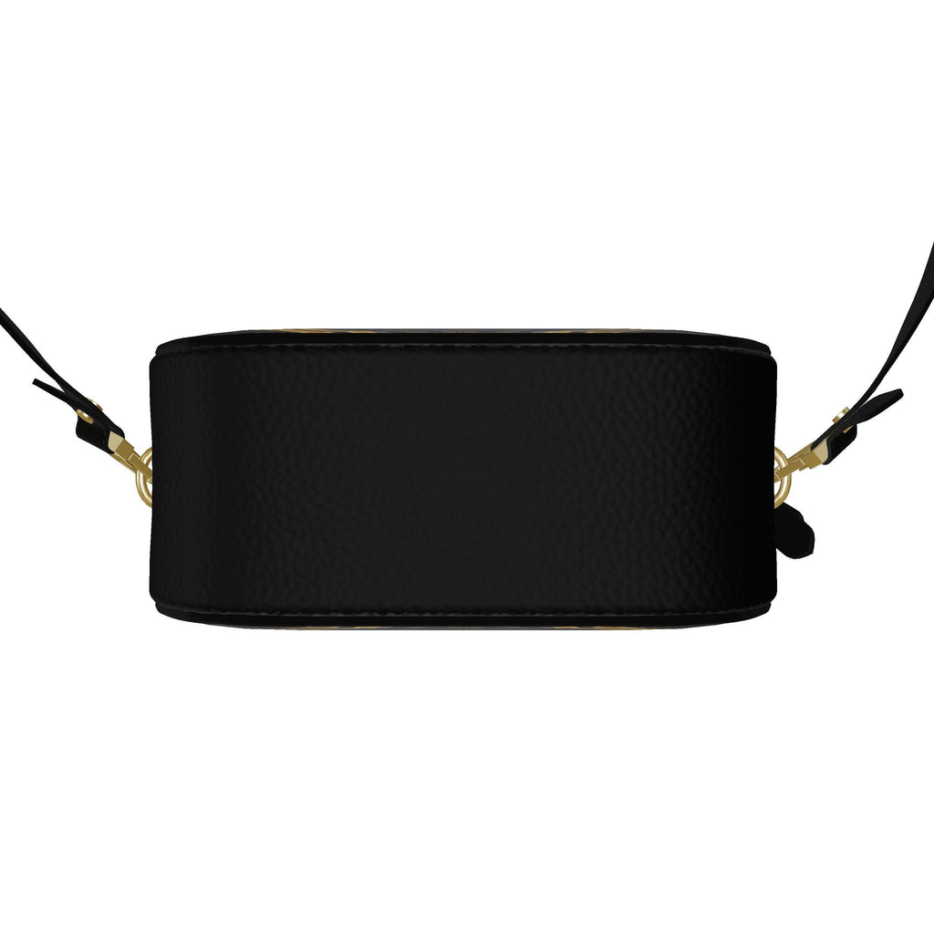 Bespoke Ancient Soul Circular Leather Bag – Golden Scarab Edition