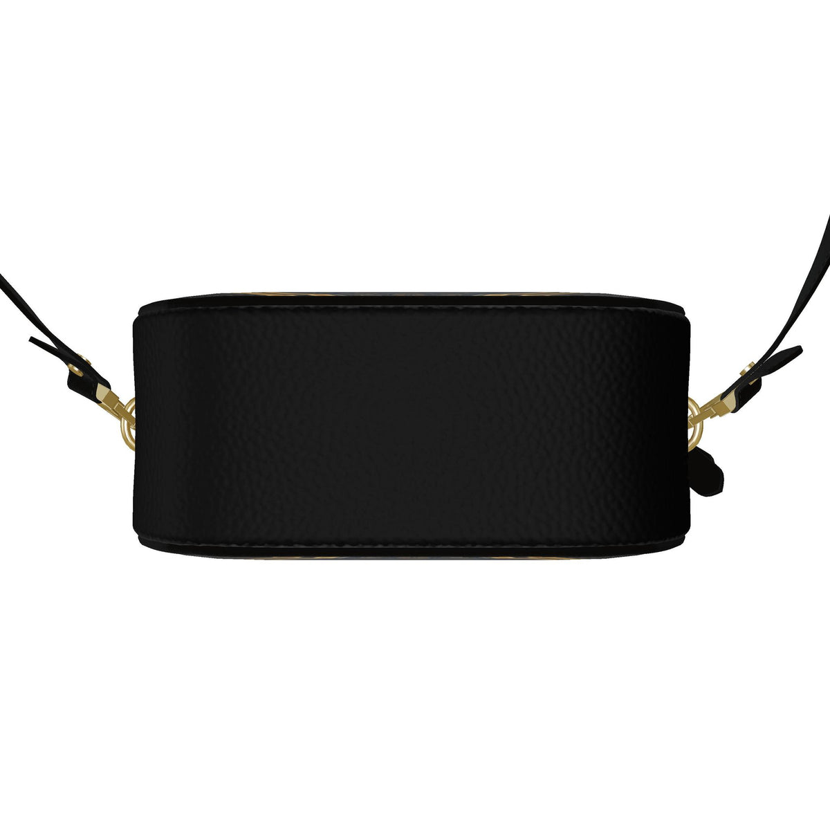 Bespoke Ancient Soul Circular Leather Bag – Golden Scarab Edition