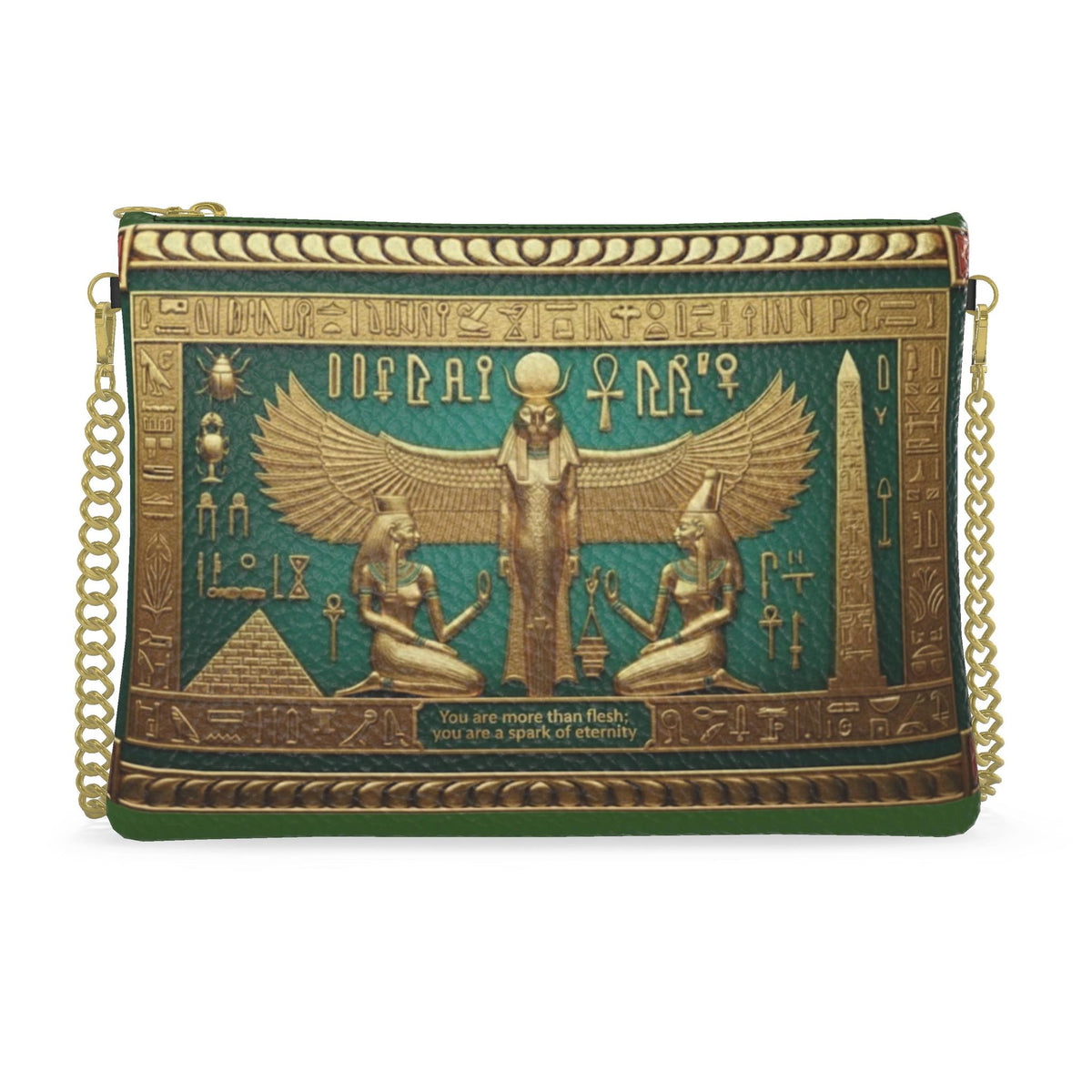 The Eternal Spark - Luxury Egyptian Leather Crossbody Bag