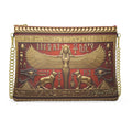 Sekhmet Warrior Goddess: Crimson & Gold Luxury Crossbody Bag