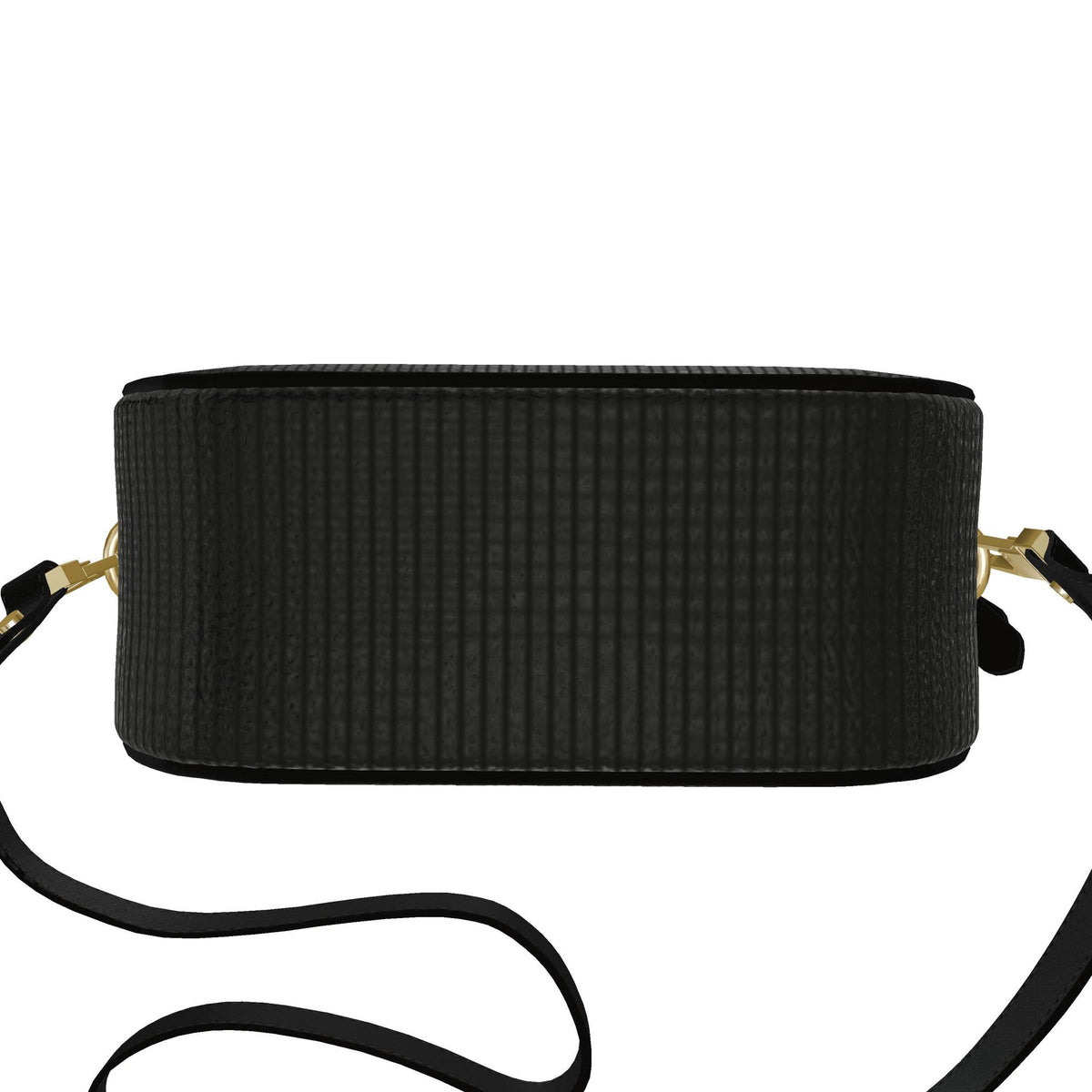 Round Box Bag Black Nappa Leather Circle Bag, Handmade in UK